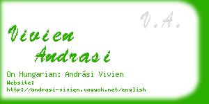 vivien andrasi business card